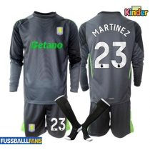 Aston Villa Emiliano Martinez #23 Torwart Heimtrikotsatz Kinder 2025-26 Langarm (+ Kurze Hosen)